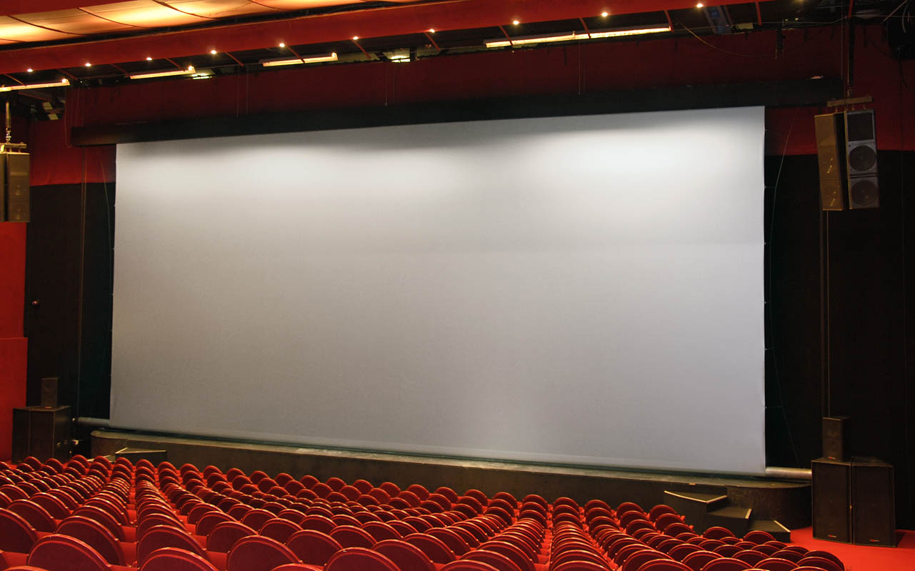 Auditorium Motorized Projector Screen